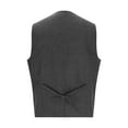thumbnail image 6 of Wancir Mens V Neck Suit Vest Retro 5 Button Suede Leather Regular Fit Casual Waistcoat for Prom,Husband Gift,Daily Wear, 6 of 7