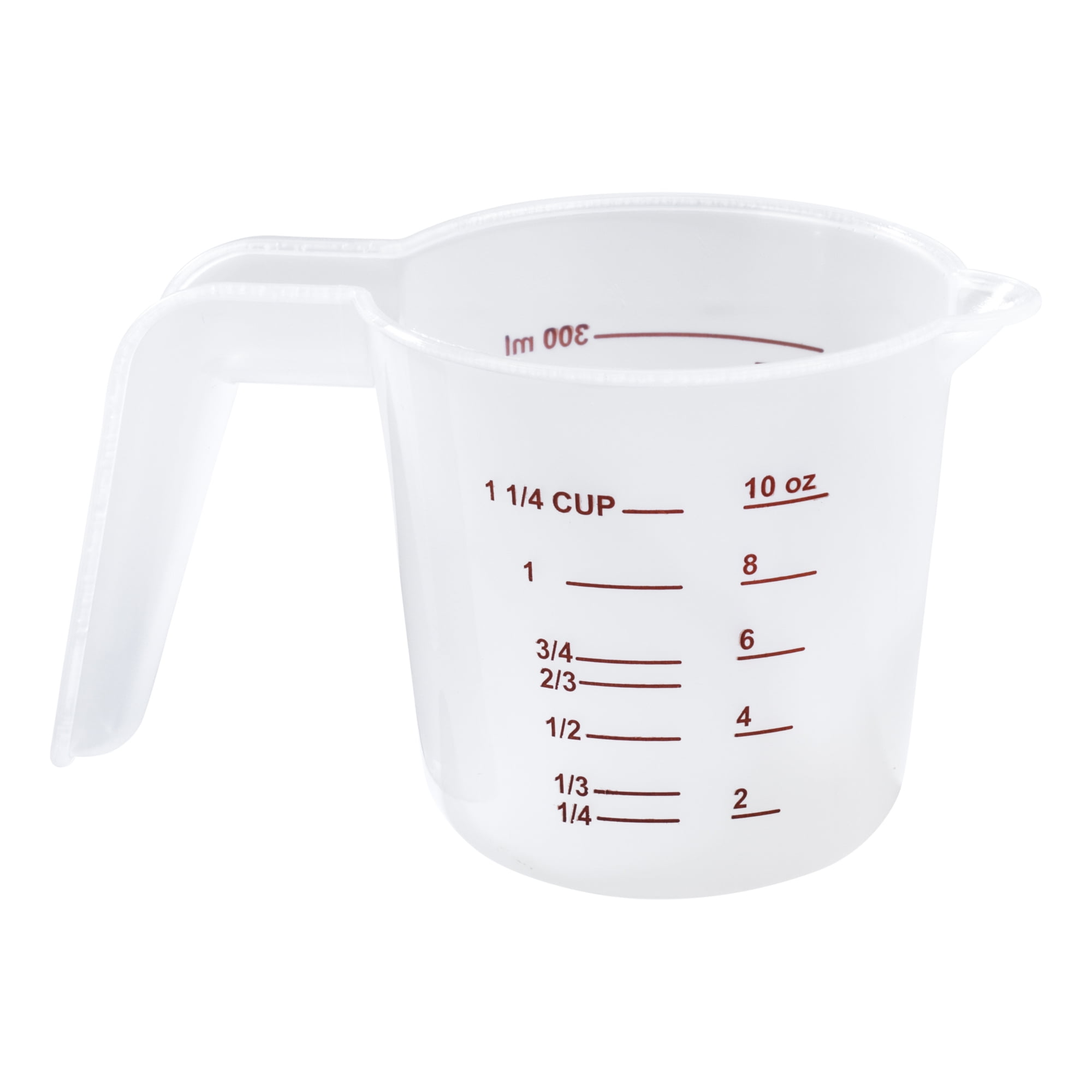 RW Base 1 qt Clear Plastic Measuring Cup - 6 1/2 x 4 3/4 x 6 - 10 count  box