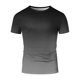 thumbnail image 3 of Tops para hombre, blusas y camisas de manga corta con cuello redondo para hombre, blusa informal de verano para hombre, blusa de manga corta con degradado y cuello redondo, blusa de poliéster para hom, 3 of 4