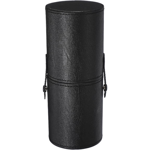7.87" Portable Makeup Brush Holder with Strap, Makeup Scrubber Holder Travel Cosmetic Brushes Case for Women Makeup Brushes Pencils Toothbrush Hand Cream, Gray Blue