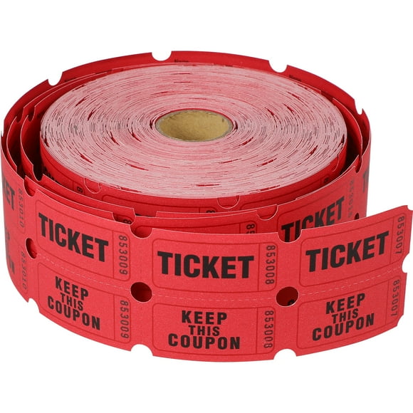 1 Roll of Raffle Tickets Roll Amusement Park Tickets Universal Tickets Roll Tickets Label Roll