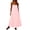 A Pink, variant on Holiday Dress Women Ndbuld Ladies' Casual And Fashionable Solid Color Sleeveless Camisole Dress Pink XXL