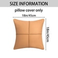 thumbnail image 6 of REGALWOVEN Pack of 2 Square Throw Pillow Covers Waterproof Modern Decorative Sofa Cushion Cases for Living Room, Bedroom Apricot Yellow 18" x 18", 6 of 6