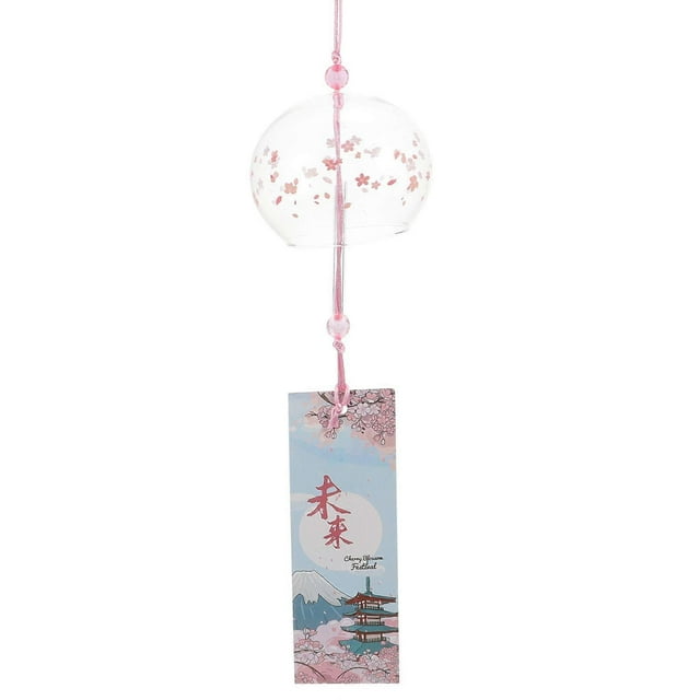 1Pc Japanese Style Wind Chime Decorative Glass Wind Bell Pendant Adornment