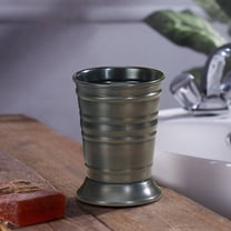 Stainless Steel Tumbler Bathroom Tumbler Cup | Decorative Rinse Cup,Drinking Glass,Toothbrush & Makeup Brush Holder for Vanity Countertops,Sink & Desk