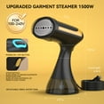 thumbnail image 4 of Steamer for Clothes, Portable Clothes Steamer for Fabric Wrinkles Remover, 1500W Handheld Steamer with 300ml Tank, 20-Second Fast Heat-up, Convenient Clothes Steamer for Home, Office and Travel, 4 of 9