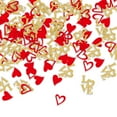 thumbnail image 4 of 200 Pcs de Confettis en Forme de Cœur Accessoires de Décoration de Scène (Or + Rouge), 100 Pcs Confettis Cœurs d'Amour Pailletés Rouges/confettis de Table Décorations d'Anniversaire Saint-Valentin, 4 of 8