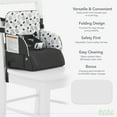 thumbnail image 6 of Evolur Snug Packsack 2-in-1 Portable Booster Seat and Travel Bag, Black And White, 6 of 7