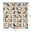thumbnail image 5 of Dachshunds on the Beach Shower Curtain 72"x72" ,Bathroom Decorative Shower Curtains Set with 12 Hooks,Modern Waterproof Washable Shower Curtain, 5 of 6