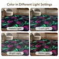 thumbnail image 7 of ODIKA 6'x9' Washable Area Rug Easy Care, Non-Shedding, Music Vinyl Note Groove Dripping Paint Round Movie Eight Record for Queen Size Bedroom Under Bed Master Suite, 7 of 7