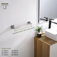 thumbnail image 7 of KOKOSIRI 12-Inch Single Towel Bar Bathroom Kitchen Towel Holder Wall Mounted SUS304 Stainless Steel Towel Rack Brushed Nickel B4003BR-L12, 7 of 7