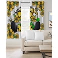 thumbnail image 2 of Flower Gnomes Kitchen Curtains Country Pastoral Botanical Floral Star Bee Cafe Short Curtains for Bathroom Blackout Window Curtain Small Window Treatment Drapes for Bedroom Living Room 42"x45"x2, 2 of 9