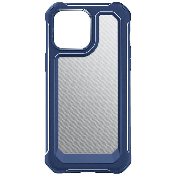 [Shockproof] [Hard Carbon Fiber Back] [Soft TPU Bumper Frame] , compatible with iPhone 13