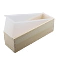 thumbnail image 3 of Molde de jabón rectangular versátil de 1200 ml, herramienta casera de bricolaje, jabón de silicona flexible Blanco, 3 of 9