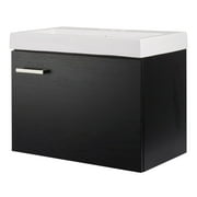 Rockwood 25" Black Vanity with Cultured Marble Top
