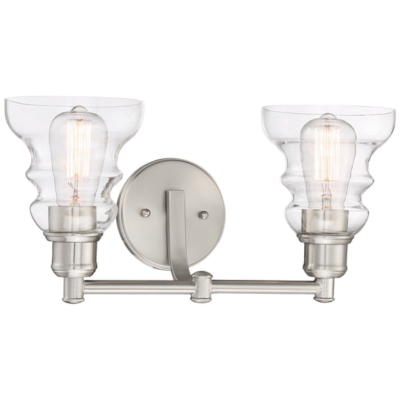 3352-84-Minka Lavery-Waterbury - 2 Light Bath Vanity Approved for Damp Locations in Transitional Style - 9 inches tall by 15.75 inches wide