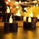 thumbnail image 5 of 24 velas de té LED con purpurina dorada, velas negras sin llama, velas votivas a pilas con luz amarilla cálida para centros de mesa de bodas y Navidad, 5 of 5