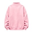 thumbnail image 5 of Abcomgle Kids Half Zip Sweatshirt for Girls Oversized Long Sleeve Pullover for Girls Cute Fashion Fleece Sweatshirt for Teen Girls with Pockets, 5 of 7