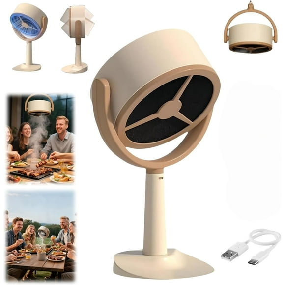 Mini Ventilador De Escritorio Enchufable, Silencioso, Ideal Para Escritorios, Habitaciones De Mascotas, Cocinas, Viajes Y Espacios Compartidos.