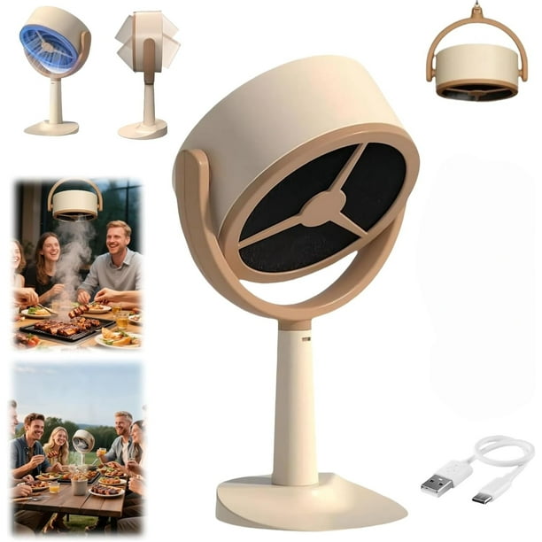 Mini Ventilador De Escritorio Enchufable, Silencioso, Ideal Para Escritorios, Habitaciones De Mascotas, Cocinas, Viajes Y Espacios Compartidos.