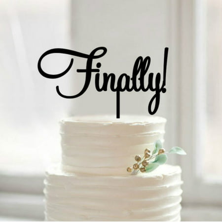 Buythrow Finally  Wedding Cake Topper 6