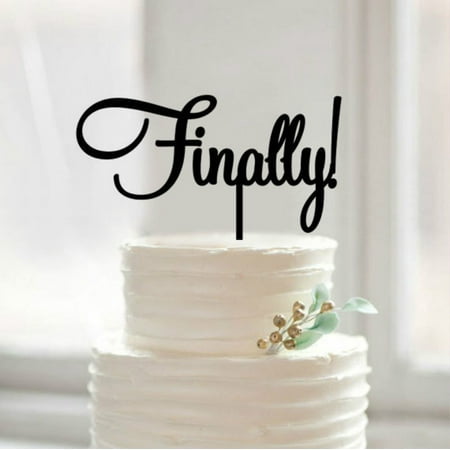 Unique Cake - Buythrow Finally Wedding Cake Topper 6