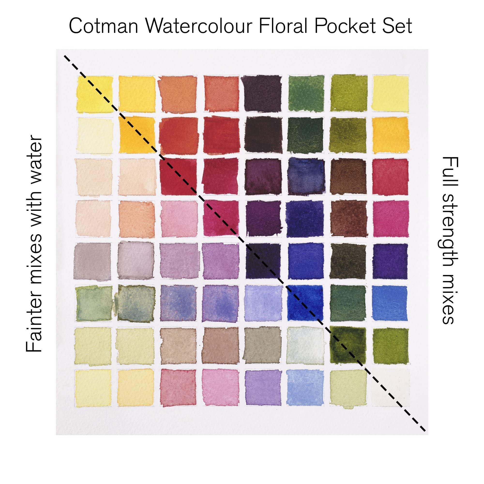 Winsor & Newton Cotman Watercolor Floral Pocket Set, 8 Colors
