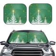 thumbnail image 2 of Yiaed Christmas Green Print Car Front Windshield Sun Shade,Foldable Anti-UV Car Sunshade for Front Window for Most Vehicles-Large, 2 of 5