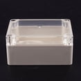 thumbnail image 3 of 3X Clear Cover Plastic Electronic Project Junction Box 100 x 68 x 50mm,3 x Project Box,Gray, 3 of 8
