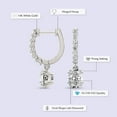 thumbnail image 2 of Diamond Earring | 1 Carat IGI Certified Oval Shape Lab Grown Diamond | 14K White Gold | Anaisa Dangling Lab Diamond Earrings | Prong Setting | FG-VS1-VS2 Quality | Friendly Diamonds, 2 of 6