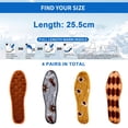 thumbnail image 2 of 4 Pairs Men Women Insole Winter Soft Warm Insoles Thick Fuzzy Replacement Foot Inserts for Shoes Boots Slippers41, 2 of 7