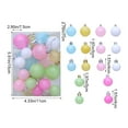 thumbnail image 3 of CaiTeLin Christmas Ornaments Balls, 24 Pack Macaron Colored Christmas Tree Decor, Festive Hanging Orbs for Holiday Parties, Mixed Color Assortment, 3 of 7