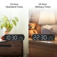 thumbnail image 5 of Unique Bargains Alarm Clock Black Housing With Green Light 6.5"L x 1.0"W x 1.8"H, 5 of 6