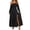 Black, variant on Women's Off The Shoulder Maxi Dresses Long Sleeve Tiered Ruffle Flowy Dresses Loose Bohemian Vacation Dresses