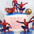 thumbnail image 1 of 7pcs/set Spider-man Superhero Figures Spiderman Action Figures Toy Sets Collectible Model Toys Tabletop Party Decor Birthday Gift, 1 of 5
