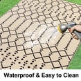 thumbnail image 2 of Alfombra de exterior Smiry, 152 x 244 cm, impermeable y reversible, color beige, 2 of 7
