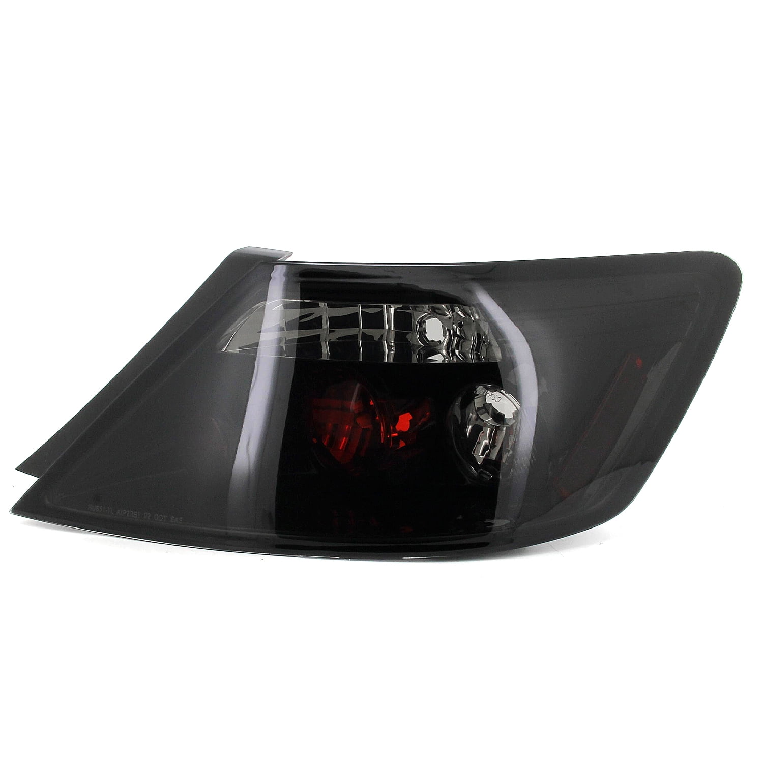 Spec-D Tuning Black Smoke Tail Lights Compatible with 2006-2011 Honda Civic Coupe 2 Door, Left + Right Pair Assembly