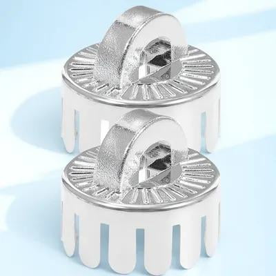 BESTOYARD Christmas Ornament Caps Ball Pendant End Caps Silver 10Pcs Plastic