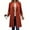Orange, variant on Fnooota Peacoats for Women, Single Breasted Lapel Collar Casual Mid-length Womens Wool Coats Khaki Size S-5XL