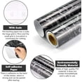 thumbnail image 3 of Black Marble Sticker Self Adhesive Marble Wallpaper Self Adhesive Marble Wallpaper Marble Films PVC Furniture Adhesive Paper Marble Adhesive Paper for Countertop Wall Table Land, 45cm*1, 3 of 5
