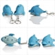 thumbnail image 2 of ColoMX 2 piezas llaveros con sonido ligero adorable llavero colgante de dibujos animados en forma de ballena, 2 of 8