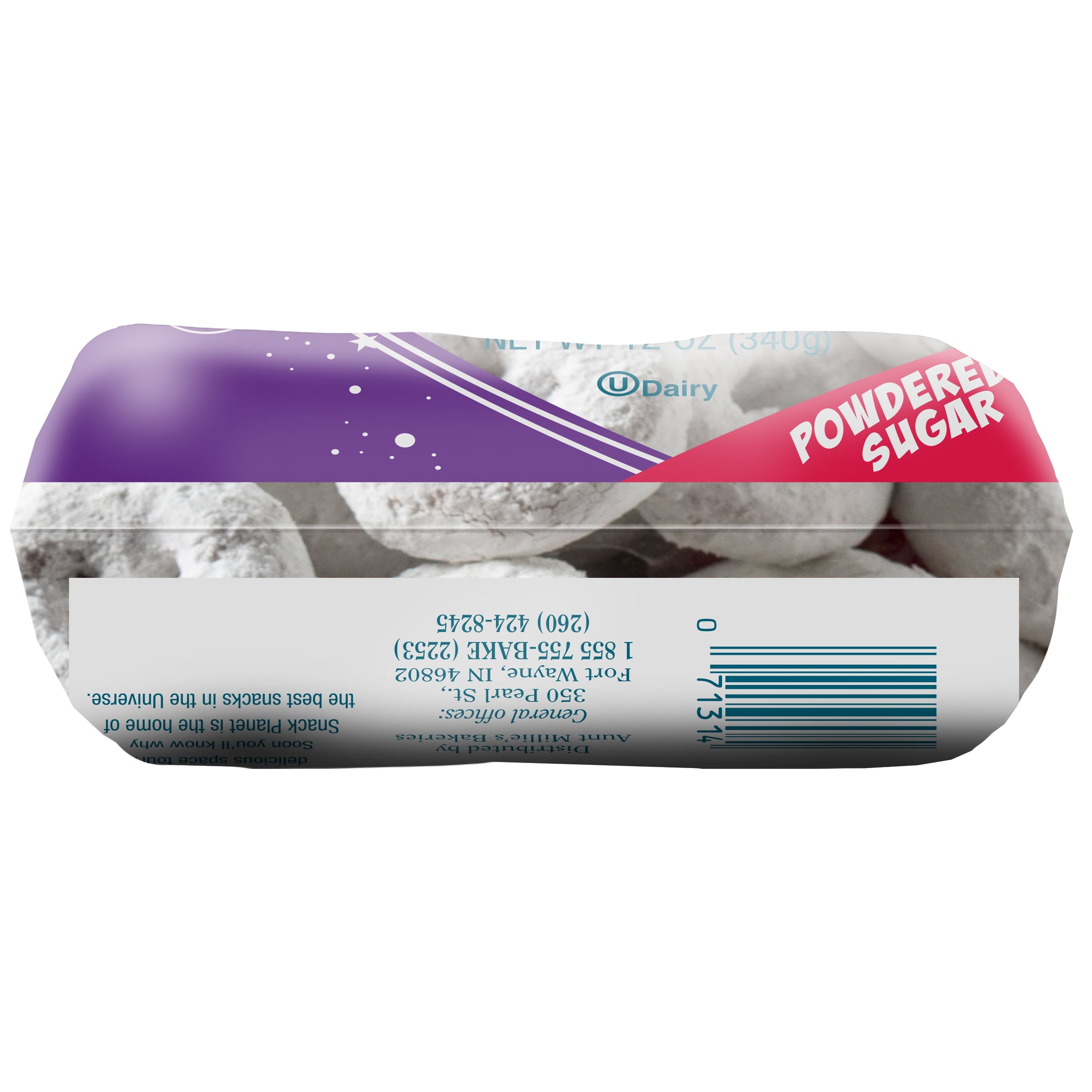 Snack Planet Powdered Sugar Mini Donuts, 12oz