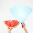 thumbnail image 3 of OUNONA  2 Pcs Hand Fans Decor Plastic Small Portable Handheld Elderly, 3 of 8
