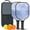 Black-4, variant on Pickleball Paddles Set Of 2, Fiberglass Surface, Turquoise Marble Pattern, 4 Balls & Bag