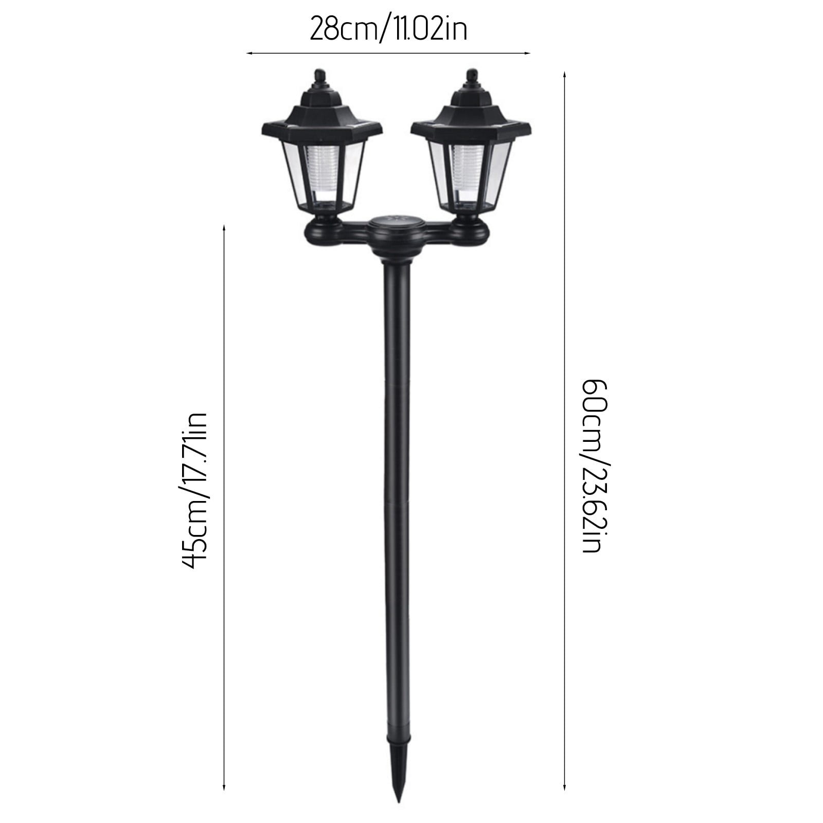 Lingouzi Solar Plug Light Suitable for The Garden, Black