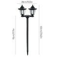 thumbnail image 3 of Outdoor Lamp Post Light Light Pole with Clear Glass Panels Waterproof Street Light for Backyard Garden Driveway, 3 of 4