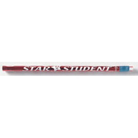 Principals Award Pencils - Moon Products Star Student Award Pencil, Multi Colors, Pack of 12