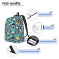 thumbnail image 4 of Lsque Christmas Hat Cute French Bulldog Pattern Canvas Daypack, Durable Backpack, High-quality Versatile Backpack,Vintage Compact Backpack-Medium, 4 of 6