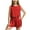 Red, variant on ZACPNCV Girl's 2 Piece Outfits Kids Tank Top and Paperbag Waist Pocketed Summer Short Sets Black 4-5 Years
