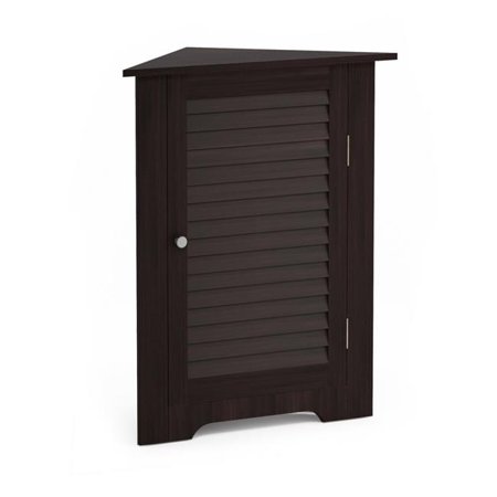 Furinno Fr18697ex Indo Corner Louver Door Cabinet Espresso 31 50 X 23 62 X 11 81 In Walmart Canada